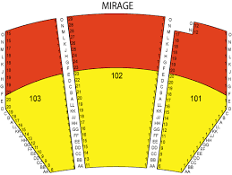 Terry Fator Theater Mirage Seating Chart Best Picture Of