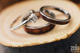 Alicia Allen S Saakebaum Wedding At Cottonwood Golf Course Wooden Rings Engagement Mens Wedding Rings Wood Wedding Ring