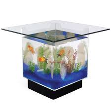 This coffee table aquarium tank is manufactured in the united states of america. Aquarium Coffee Table Hammacher Schlemmer