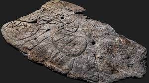 Graf zeppelin over pyramids, giza egypt anaglyph3d. Bronze Age Slab Found In France Is Oldest 3d Map In Europe Bbc News
