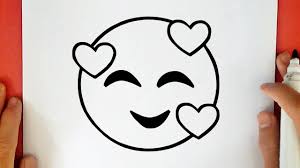 Como Dibujar Un Emoji Con Corazones Youtube Las siguientes páginas para colorear te mostrarán dibujos románticos de parejas, de osos de peluche, pajaritos enamorados, corazones, gatitos, corazones, cartas de amor. como dibujar un emoji con corazones