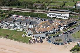 Cooden Beach Hotel Train Station Aerial Image Beach Hotels Aerial Images Aerial