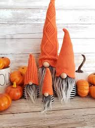 Halloween Gnomes Faux Fur Home Decor Modern Farm House Felt Gnome Shelf Sitter Fall Home Decor Fall Halloween Crafts Gnomes Crafts Halloween Trends