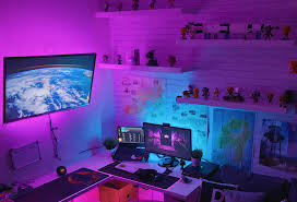 My Wfh Station With A Little Sneaky Gaming Here And There Gamer Room Game Room Design Game Room Kids