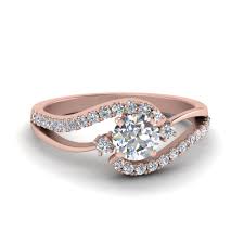It is cut, bent, soldered, tumbled, and polished by me in my studio. Round Diamond Twisted Wedding Ring In 18k Rose Gold Fascinating Diamonds