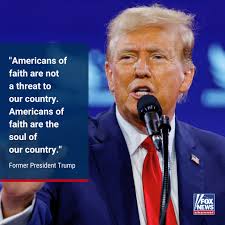 IN GOD WE TRUST: Former President Trump criticized discrimination and bias  against Christians in America in a speech at the Faith and Freedom  Coalition's 2024 Road to Majority Conference. https://trib.al/5EsZePH