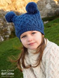 Crochet Pattern Double Bobble Hat Kids Pom Pom Half Double Crochet Hat Free  Pattern Harlow Bella