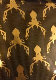 For example, the upside down question mark: This Reindeer Wrapping Paper When Upside Down Looks Like An Army Of Cyclops Demon Squids 9gag