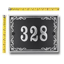 Plaque Personnalisee De Numero De Maison En Metal Plaque Etsy In 2020 Address Plaque House Numbers Custom Housewarming Gift
