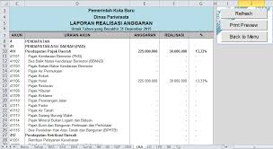 Laporan realisasi anggaran disajikan sedemikian rupa 6 sehingga menonjolkan berbagai unsur pendapatan, belanja, transfer, 7 surplus/defisit, dan pembiayaan yang diperlukan untuk penyajian yang wajar. Berita Penyusunan Laporan Keuangan Pemda Berbasis Akrual Berbantuan Komputer