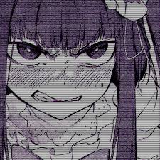 Glitch Dark Purple Aesthetic Dark Anime Purple Aesthetic