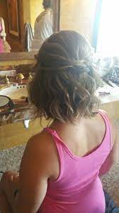 Pin Me Pretty Short Hair Styles Bridesmaid Hair Short Hair Updo