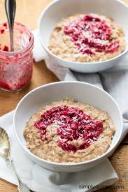 Peanut Butter And Jelly Oatmeal Simply Quinoa Recipe Peanut Butter Recipes Simply Quinoa Quinoa Recipes Breakfast