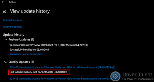 Fix Update Error Code 0x800f081f In Windows 10 Driver Talent