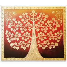 Best Oriental Decor Banyan Tree Paintings Royal Thai Art Tree Painting Thai Art Thailand Art