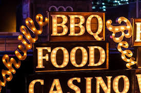 Bbq Food Casino Beer Marquee Signs Bright Event Productions Marquee Sign Casino Casino Night Party