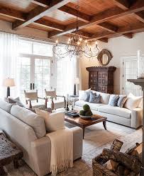 Cozy, coastal living room with blue and white textiles. 40 Cozy Living Rooms You Ll Want To Hibernate In This Winter House Home