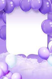 Make someone's day extra special with a personalized, printable birthday card you can send out or share online. Purple Balloon Birthday Ad Birthday Background Design Birthday Balloons Purple Balloons