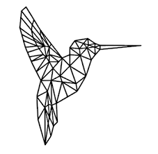 Geometrische Kolibri Www Kija Handmade Nl Geometrische Tattoo Touw Kunst Geometrische Kunst