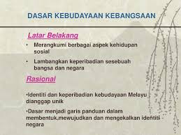 Buat pengetahuan semua pembaca, dasar kebudayaan kebangsaan telah diperkenalkan pada tahun 1971 di malaysia. Dasar Sosial Negara Ppt Download