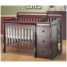 Newport Portacrib W Changer Merlot Cribs Crib And Changing Table Combo Crib With Changing Table