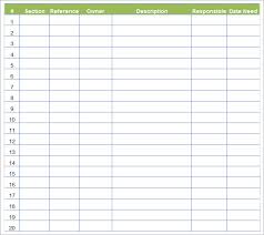 5 Blank Table Templates Pdf Doc Excel Free Premium