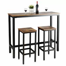 Vidette 3 Piece Counter Height Dining Table Bar Dining Table Dining Table In Kitchen Pub Table And Chairs