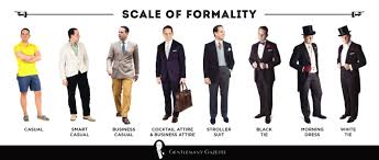The Formality Scale How Clothes Rank From Formal To Informal Gentleman S Gazette Cocktail Attire Men Cocktail Attire Dress Codes