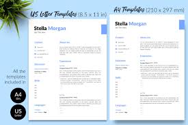 Anyone can use this clean and elegant free resume template for a fresher or an experience. Simple Resume Template For Microsoft Word Apple Pages Stella Morgan By Templatesdesignco Thehungryjpeg Com