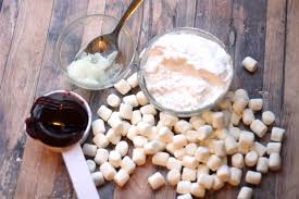 Carefully remove from the microwave and stir; Edible Cranberry Fluffy Slime Natural Beach Living