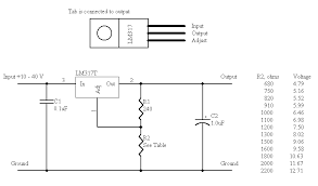 Lm317 Connection Electronics Projects Electrical Projects