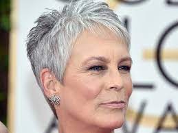 Embrace your gray hair by wearing it in a neatly shorn pixie cut with sharp sideburns. Gray Hair How To Make The Most Of Going Gray Allure
