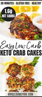 Gluten Free Keto Crab Cakes Recipe Wholesome Yum Keto Recipes Dinner Healthy Low Carb Recipes Keto Recipes Easy