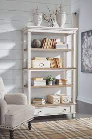 Realyn Brown White Bookcase Jr Furniture Mattress White Bookcase Bookshelves In Bedroom Ashley Furniture