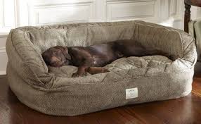 With a removable and washable cover, this sofa bed is easy to clean! Orvis Lounger Deep Dish Dog Bed Large Dogs 60 120 Lbs Washable Dog Beds For Large Dogs Washable Dog Beds For Lar Camas Para Perros Colchones Para Perros Perros