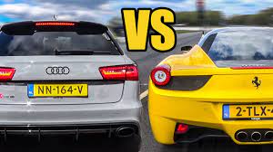 Check spelling or type a new query. Audi Rs6 C7 Vs Ferrari 458 Italia Exhaust Sound Accelerations Youtube