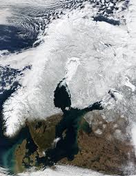 Norway Denmark Sweden Finland Latvia Lithuania Scandi Land Baltic From Space Winter Scandinavia Norway Norway Travel