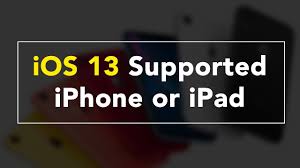 ios 13 supported devices starting from iphone 6s to the