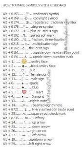 How To Make Symbols With The Keyboard Keyboard Symbols Life Hacks For School Computer Shortcuts