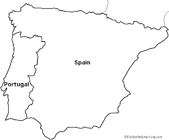 Browse and download hd spain map png images with transparent background for free. Outline Map Spain And Portugal Enchantedlearning Com Map Of Spain Map Printable Maps