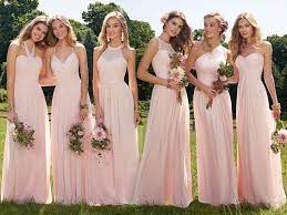 Pin By Josquet Mushid On Mariage Blush Bridesmaid Dresses Long Bridesmaid Dresses Boho Bridesmade Dresses