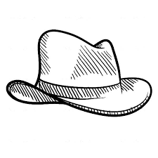 Cowboy Hat Sketch Of Cowboy Hat Coloring Pages Cowboy Hats Coloring Pages Embroidery Motifs