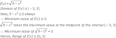 Find The Range F X Root 9 X 2 My Doubt Is That The Answer Says 0 3 But Since We Have A Square Root Won 39 T We Get Range 3 3 Mathematics Topperlearning Com Zmdkzt22