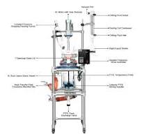 Single or Dual Jacketed Reactor Systems, Glass Reactor 5 L