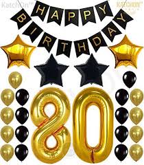 80th Birthday Decorations Party Supplies Large Number 80 Happy Birthday 80th Birthday Party Decorations 90th Birthday Decorations 80th Birthday Decorations