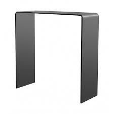 Frame and legs are made of stainless steel in a silver color. Smoked Glass Console Table Small Modern Stylish Retro Contemporary Glass Tables By Glass Tables Online