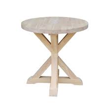 Find the perfect home furnishings at hayneedle, where you can buy online while you explore our room designs and curated looks for tips, ideas & inspiration to help you along the way. Sierra Round End Table Unfinished International Concepts Target