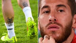 His left leg was mostly covered with blank ink, which could be clearly seen even from afar. 10 World Cup Stars Tattoos Decoded Bbc News