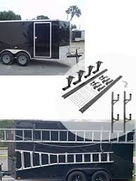 Maybe you would like to learn more about one of these? Amazon Com Nixface Enclosed Trailer Ladder Rack Mounts To The Exterior Side Wall Carry 2 Or 1 Ladders Automotive