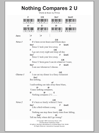 Composed by prince • digital sheet music • 1 score. Nothing Compares 2 U Sheet Music Sinead O Connor Piano Chords Lyrics
